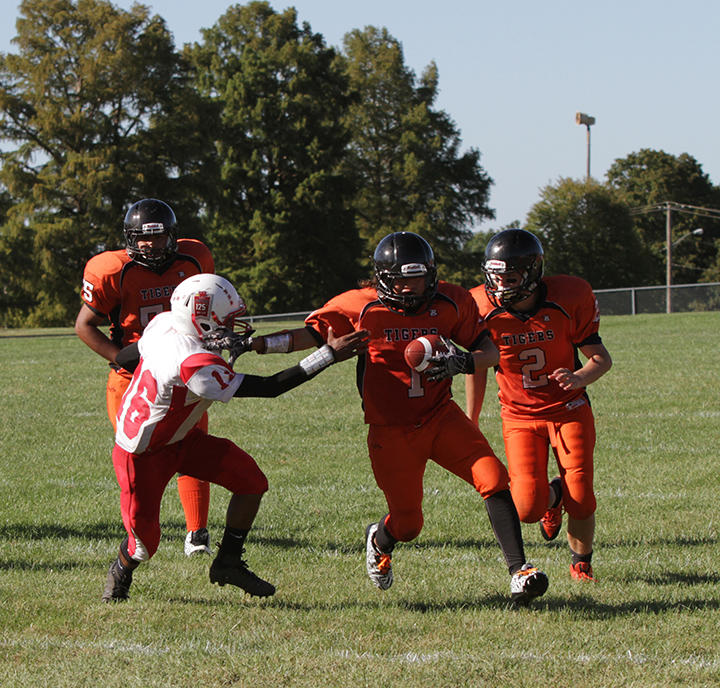 Action Picture of the JR/SR High Football Team
